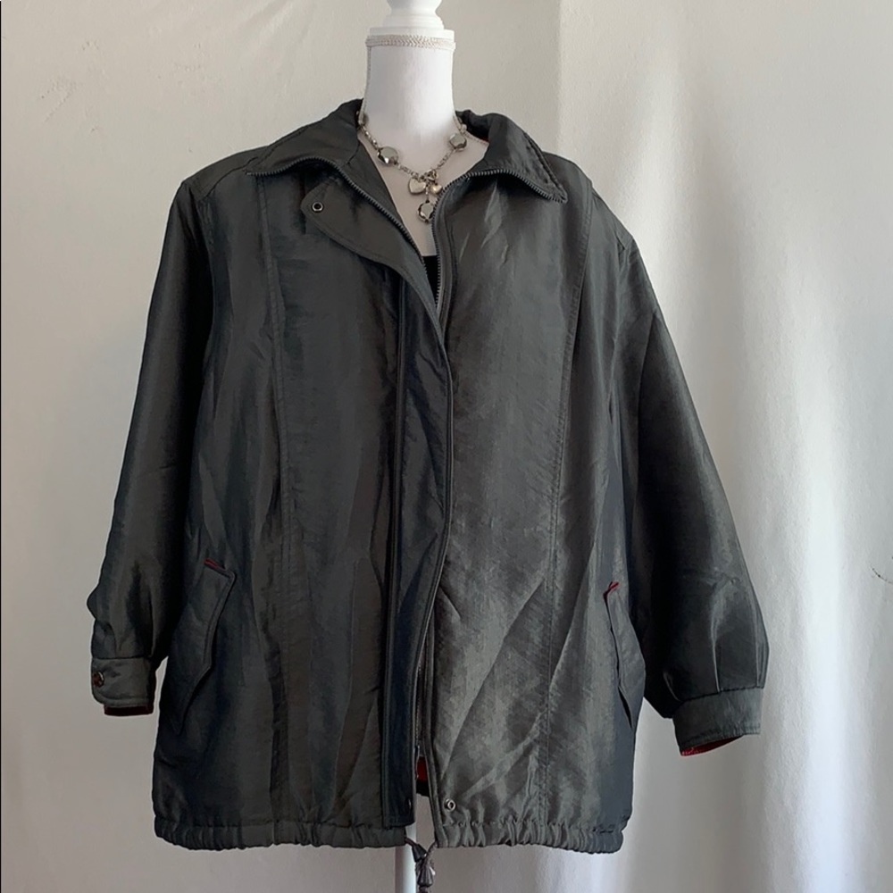 Stylish J. G. Hook Gray/Silver Winter Coat in 14.